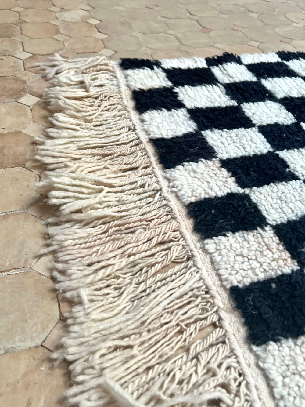 Marokkolainen ruudullinen matto 155x90cm