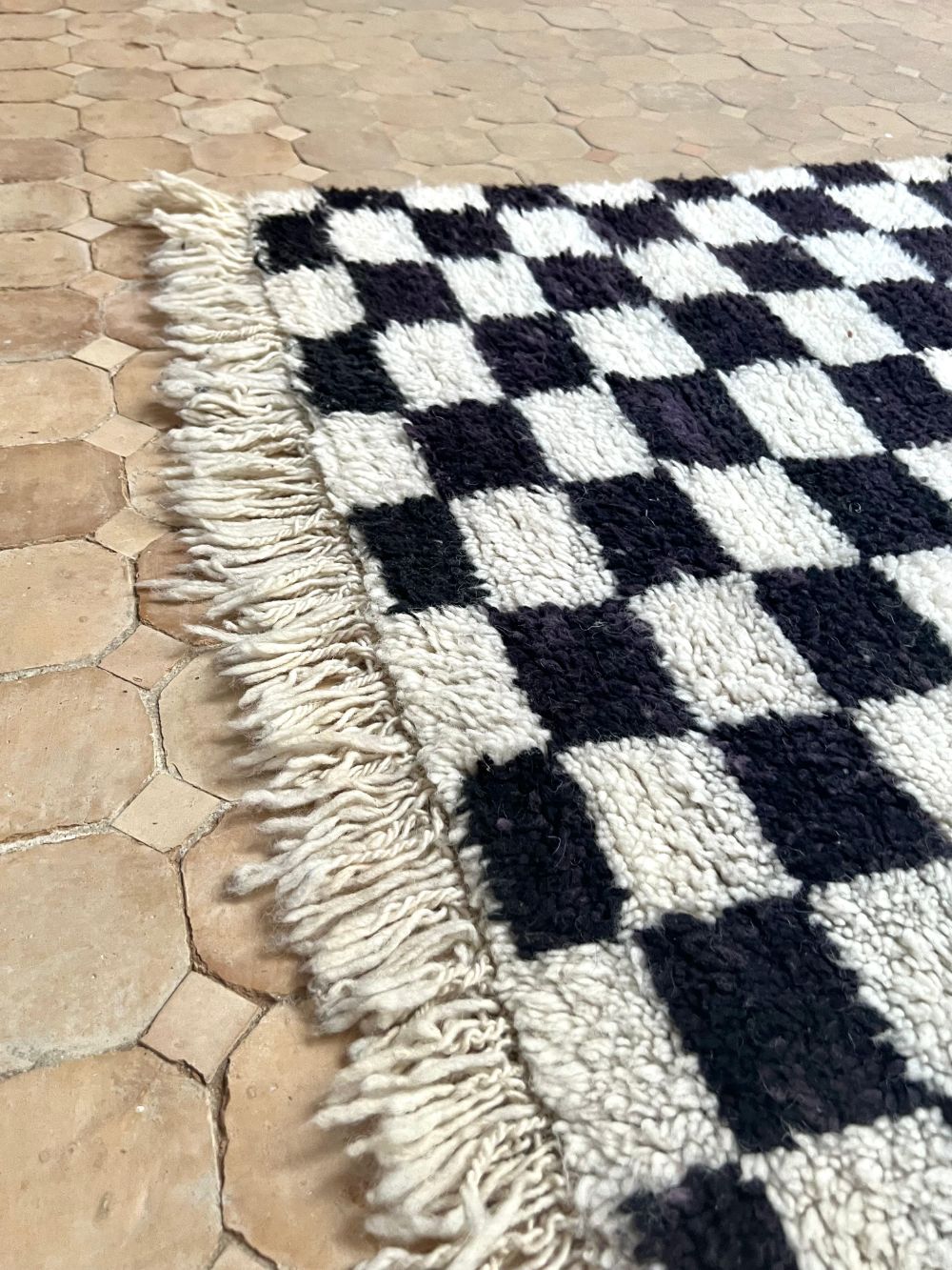 Marokkolainen ruudullinen matto 150x100cm