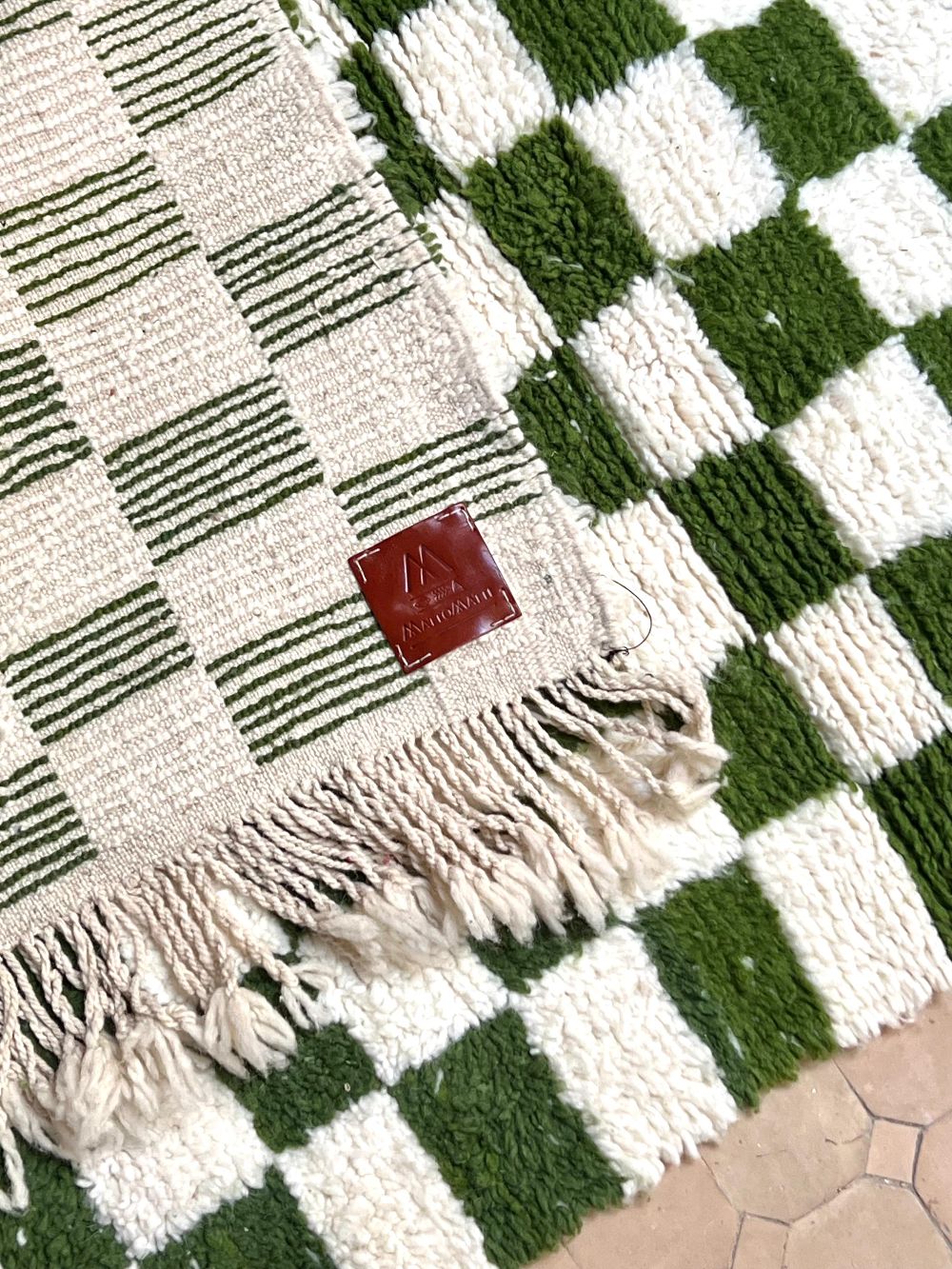 Moroccan Checkered Rug 155x105cm