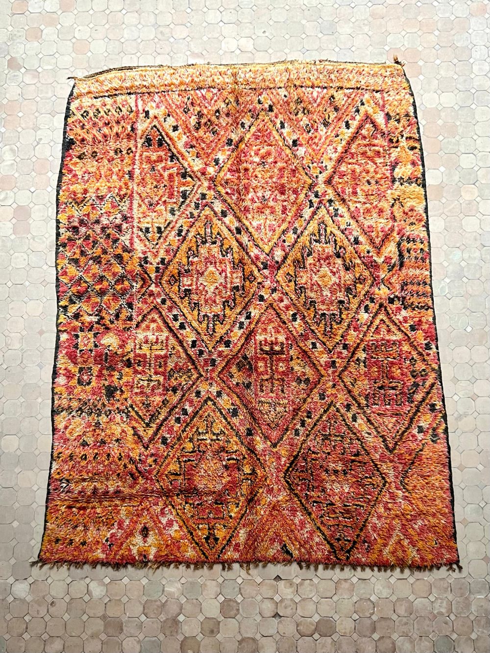 Marokkolainen vintage Beni M'Guild matto 295x210cm