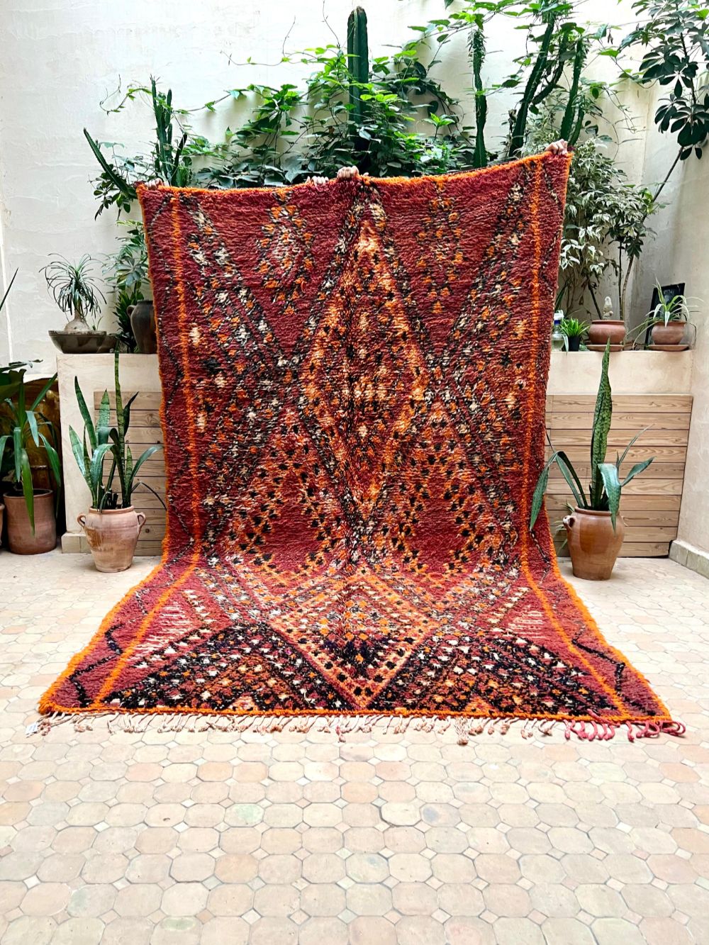 Marokkolainen vintage Beni M'Guild matto 340x205cm