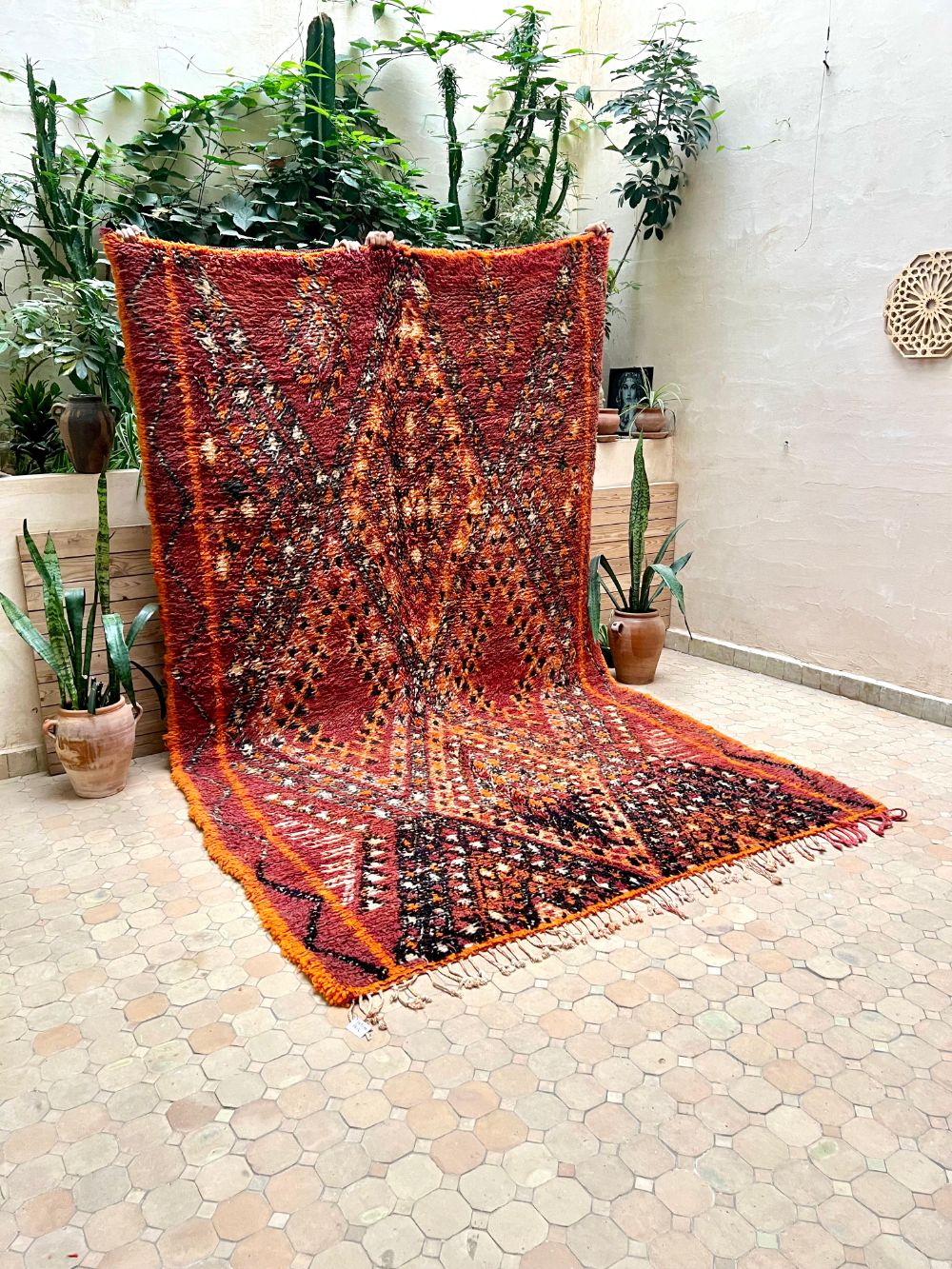 Marokkolainen vintage Beni M'Guild matto 340x205cm