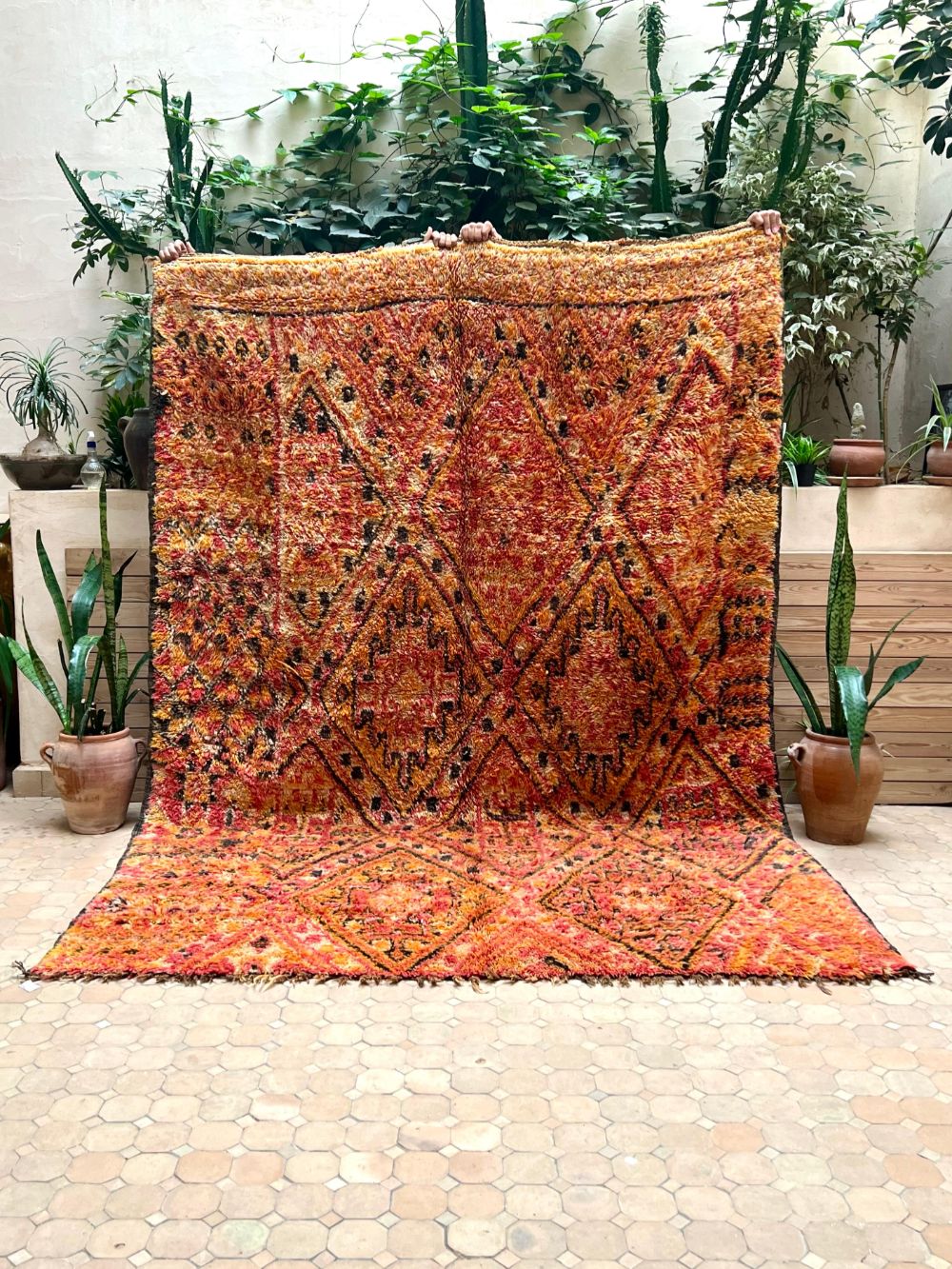Marokkolainen vintage Beni M'Guild matto 295x210cm