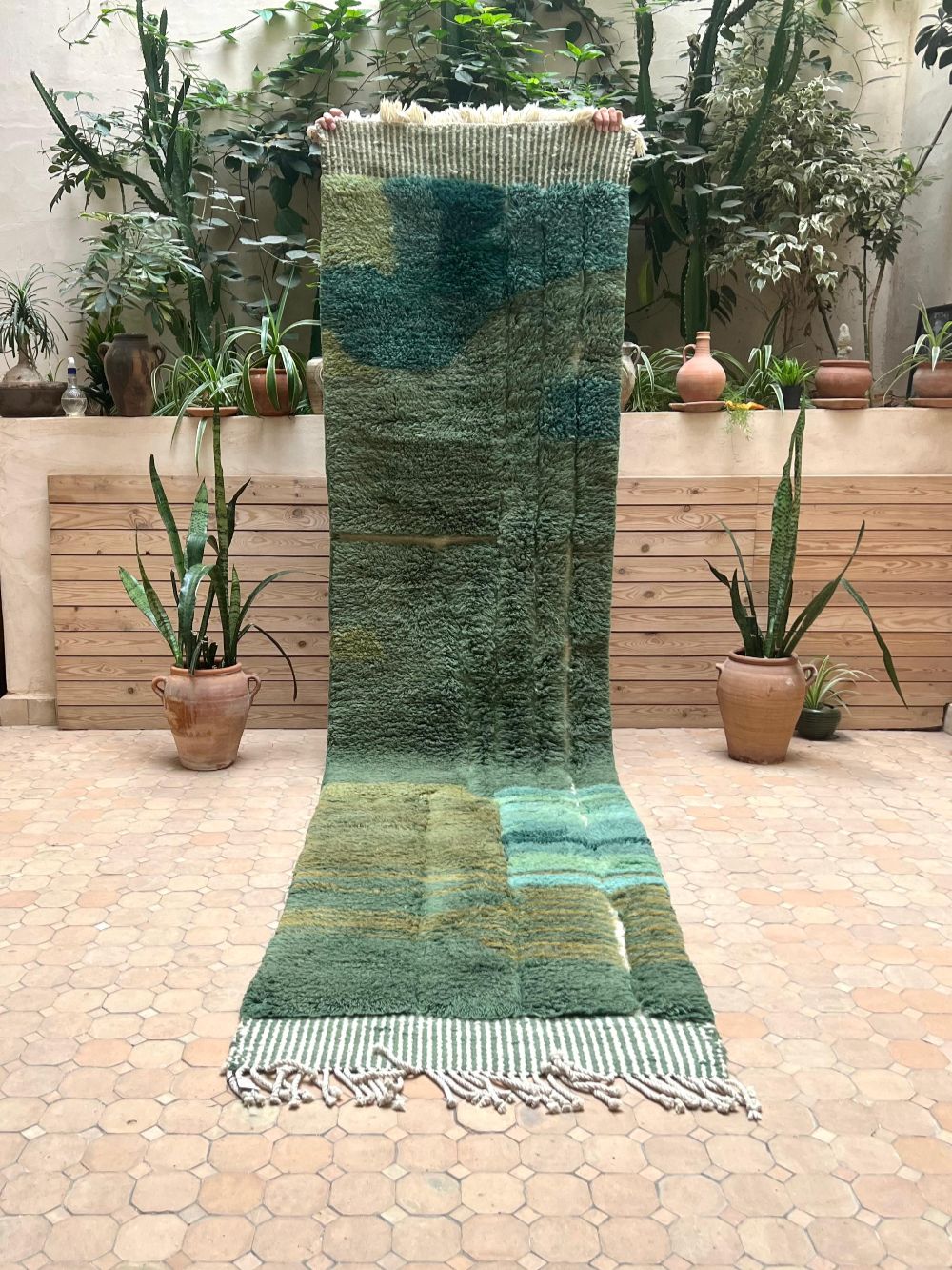 Marokkolainen Mrirt käytävämatto matto 365x90cm