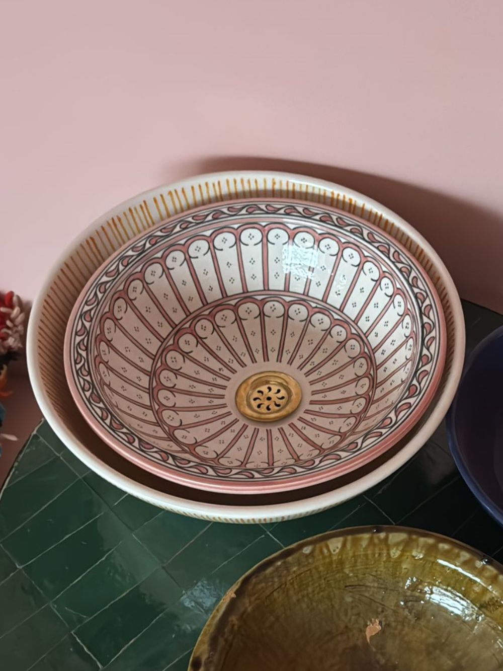 Maaster Peace Market : Moroccan Washbasin sink ⌀35cm