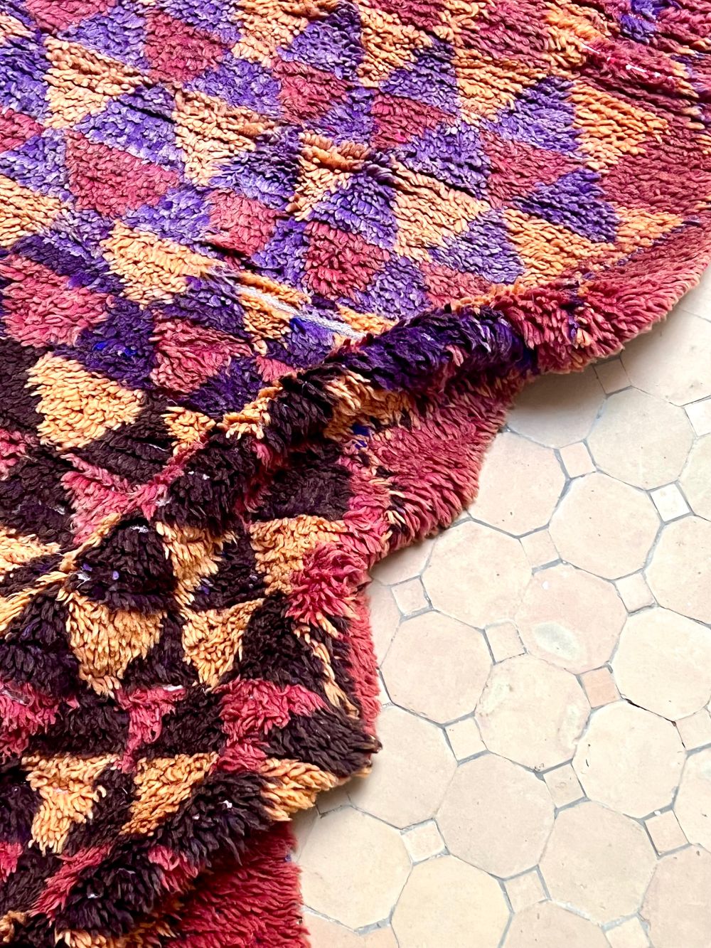 Moroccan Vintage Boujaad Runner Rug 290x90cm