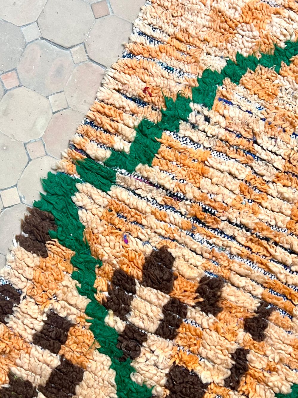 Marokkolainen vintage Boujaad matto 215x70cm