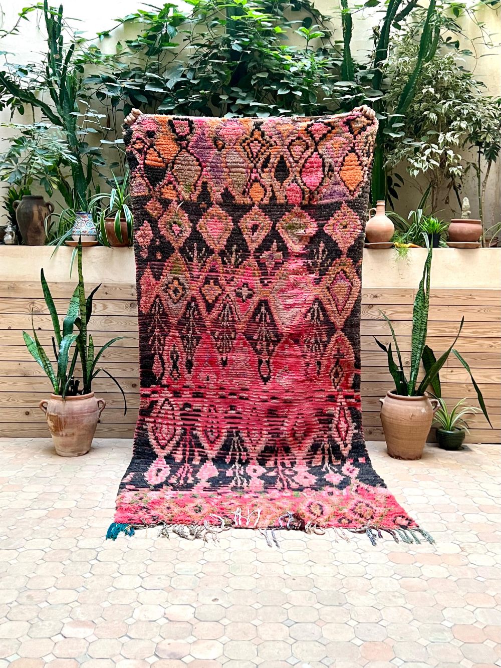 Moroccan Vintage Boujaad Rug 255x120cm