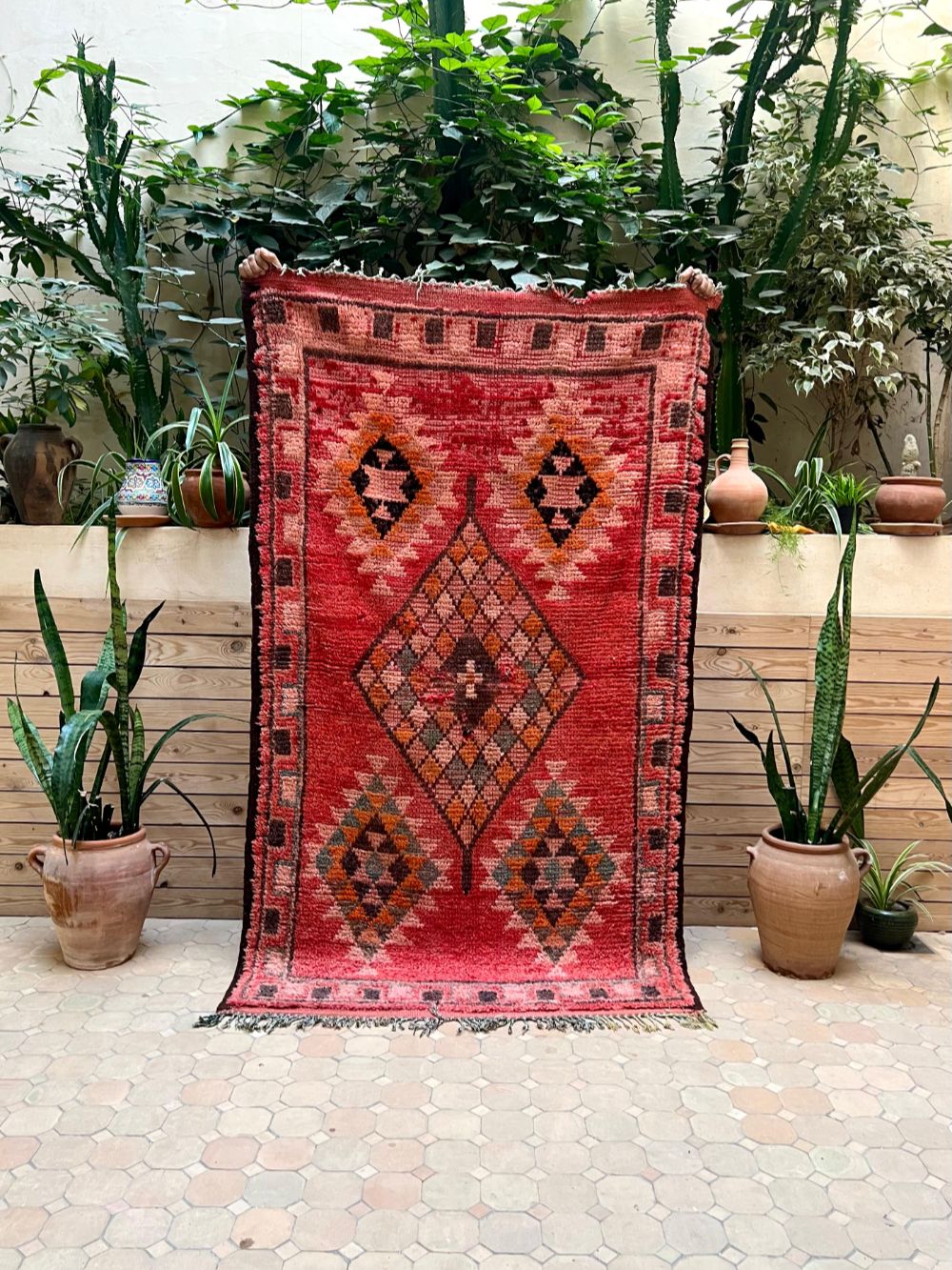 Moroccan Vintage Boujaad Rug 195x115cm