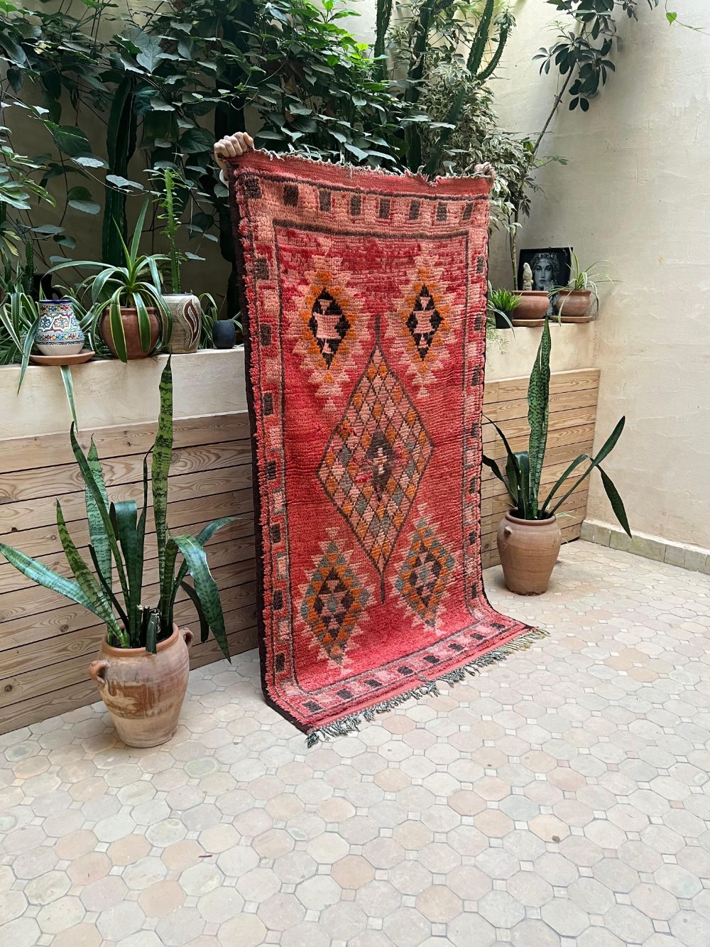 Moroccan Vintage Boujaad Rug 195x115cm