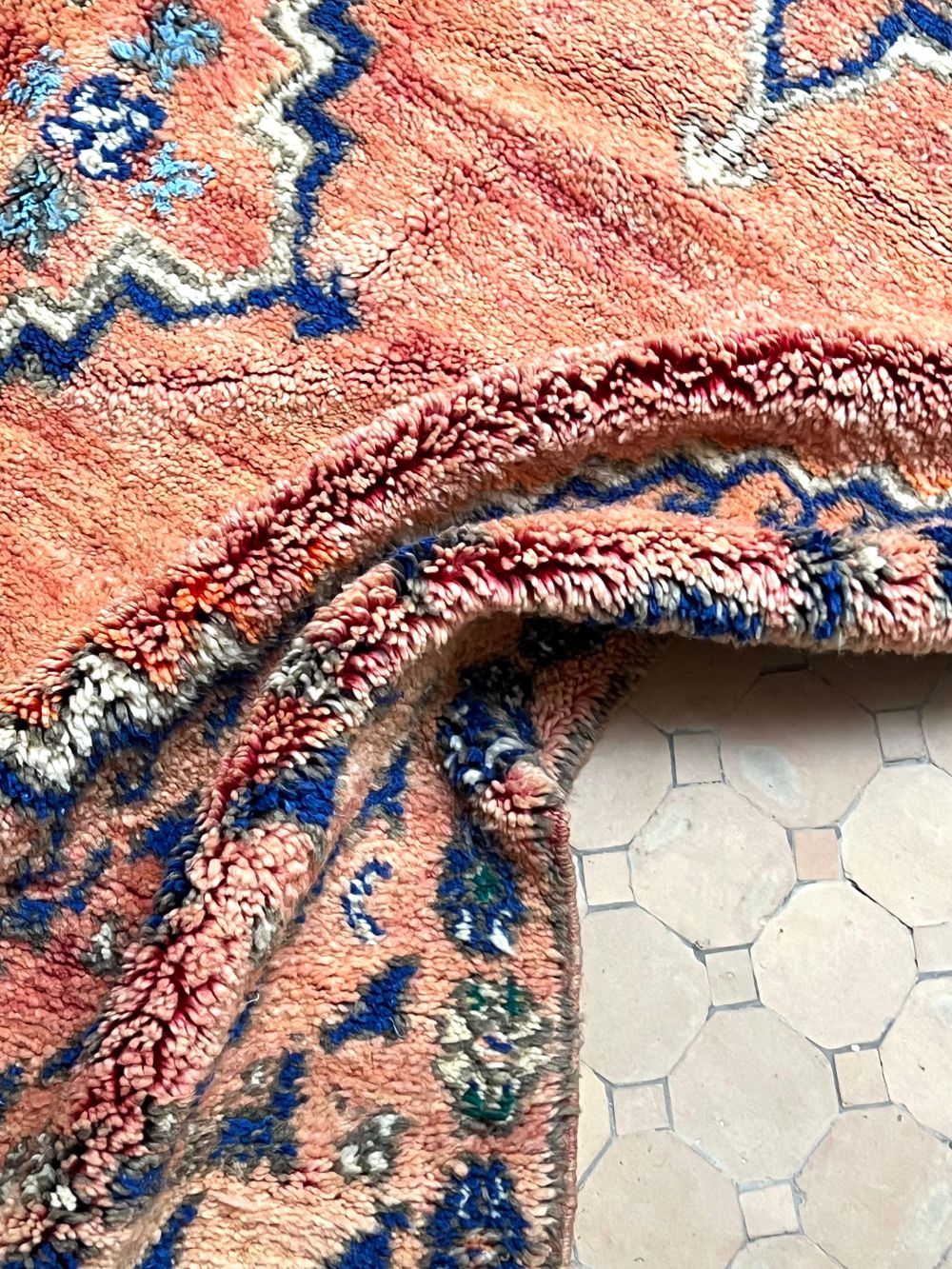 Moroccan Vintage Boujaad Rug 370x195cm