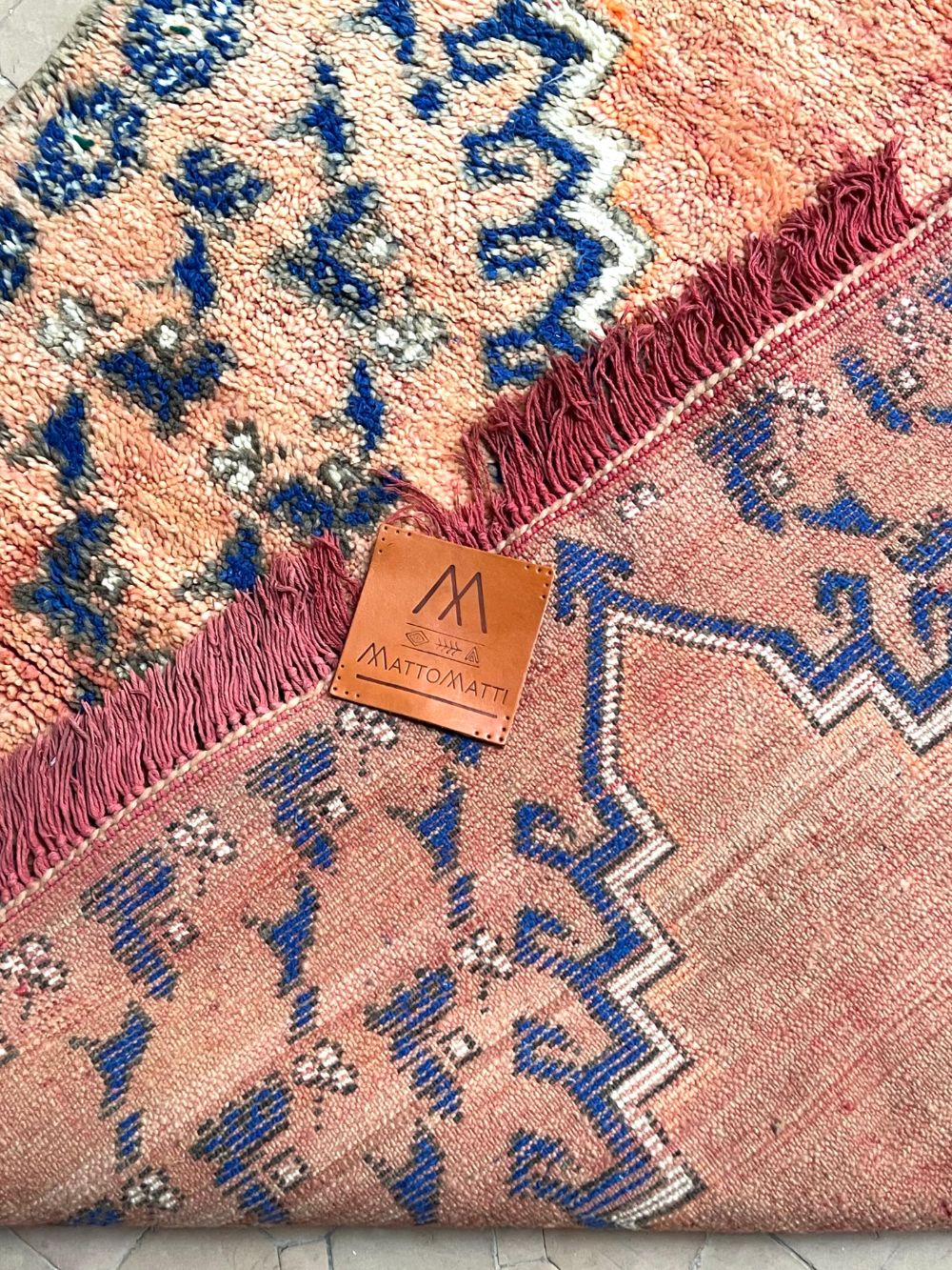 Moroccan Vintage Boujaad Rug 370x195cm