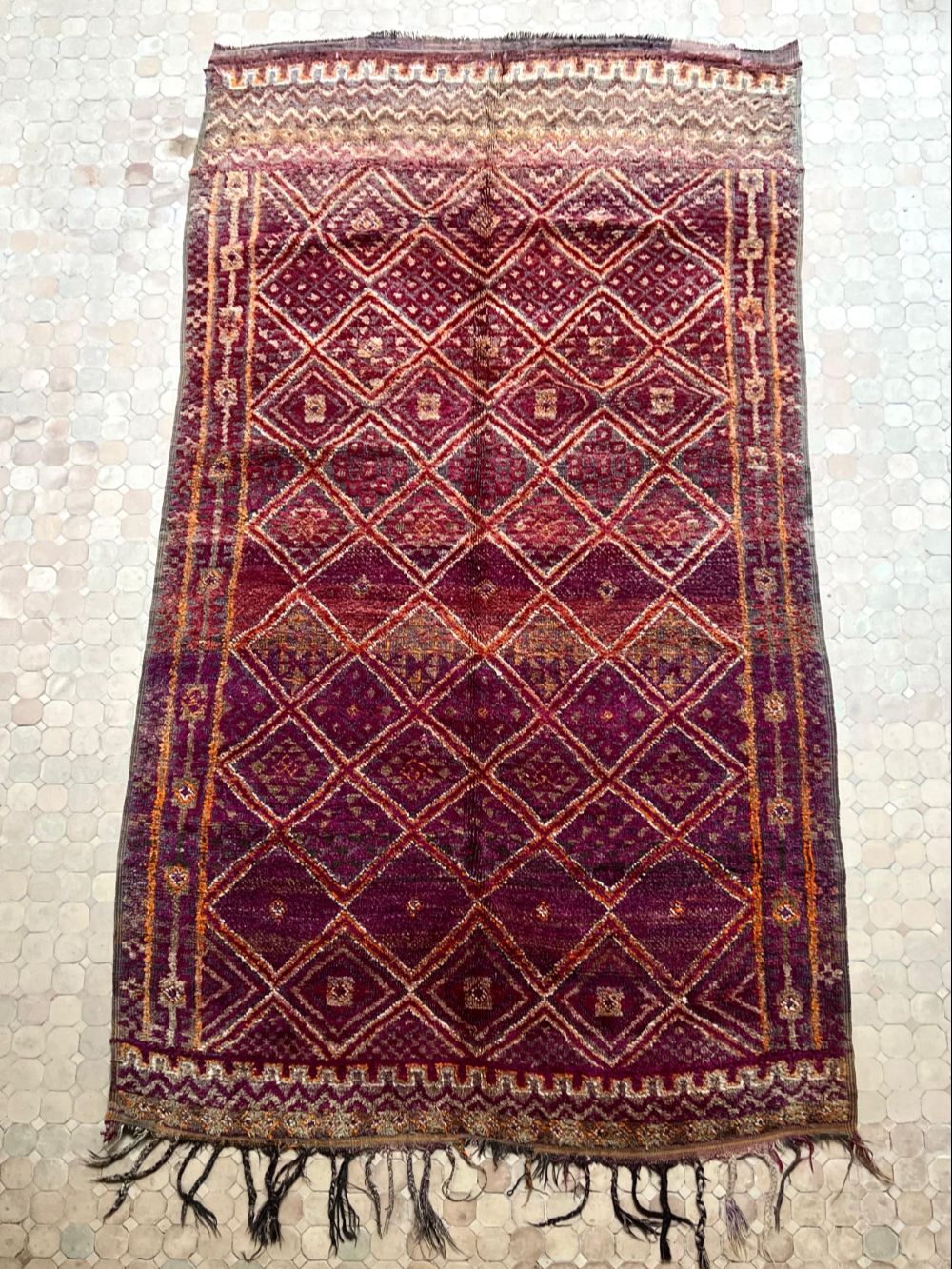 Moroccan Vintage Beni M'Guild Rug 410x220cm