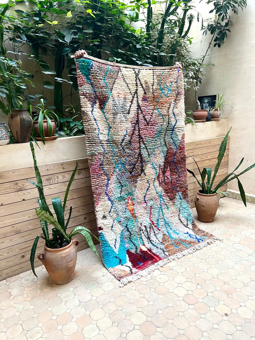 Moroccan Boujaad Rug 200x115cm