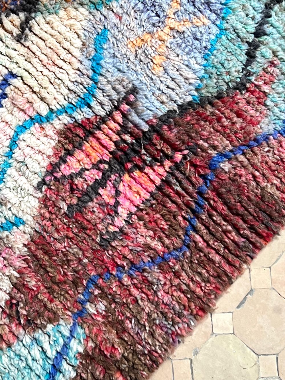 Moroccan Boujaad Rug 200x115cm