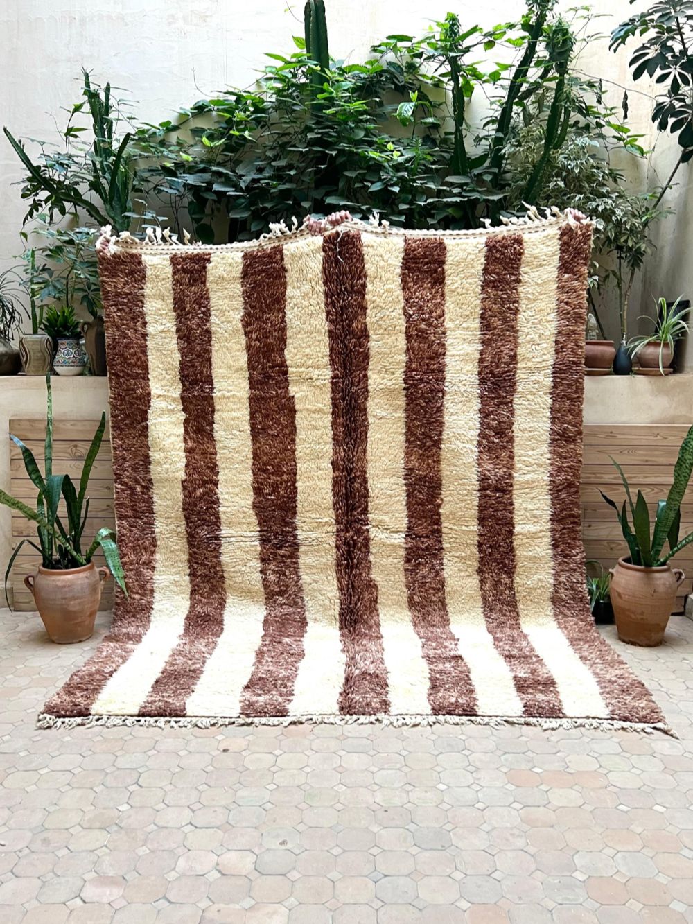 Moroccan Brown Rug 260x210cm