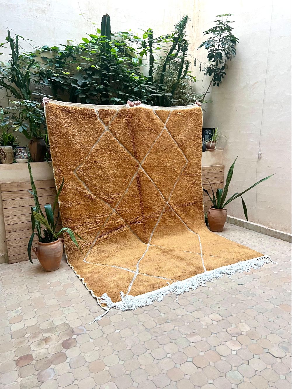 Moroccan Brown Diamond Rug 275x200cm