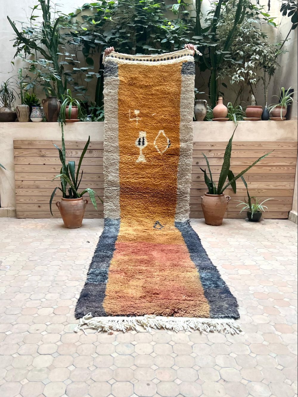 Moroccan Boujaad Runner 360x95cm