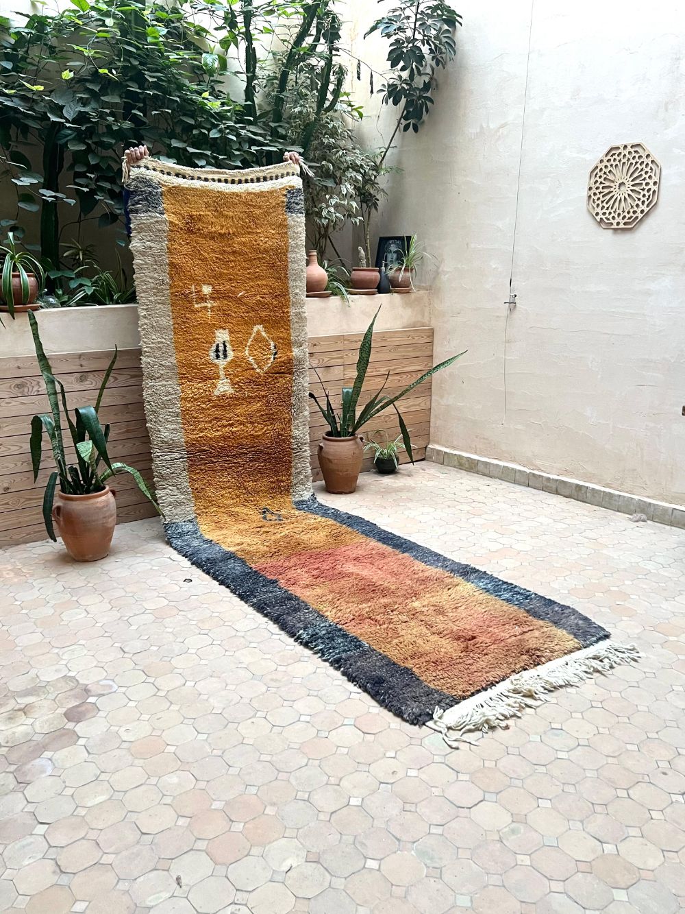 Moroccan Boujaad Runner 360x95cm
