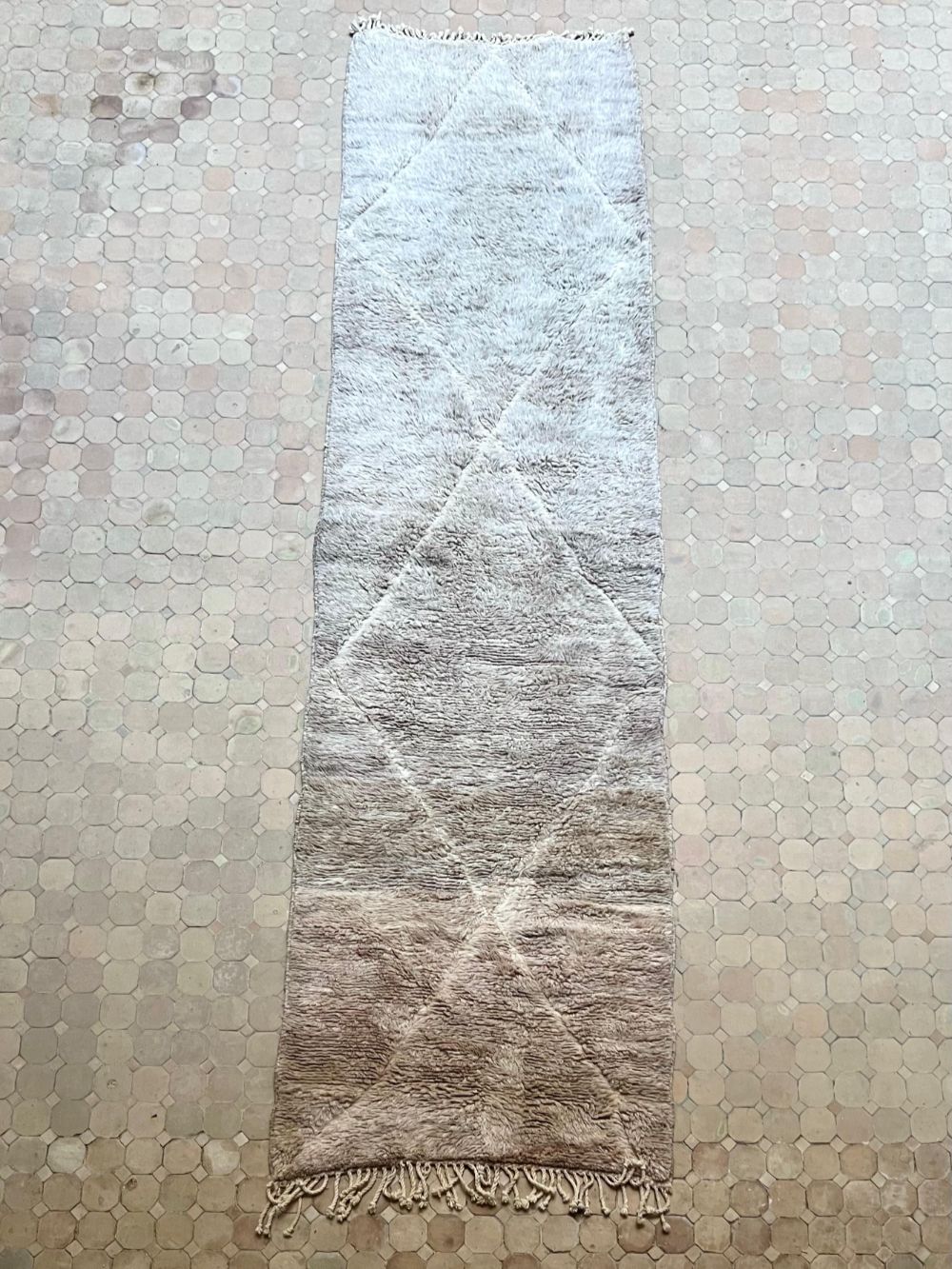 Moroccan Mrirt Runner Rug 385x105cm