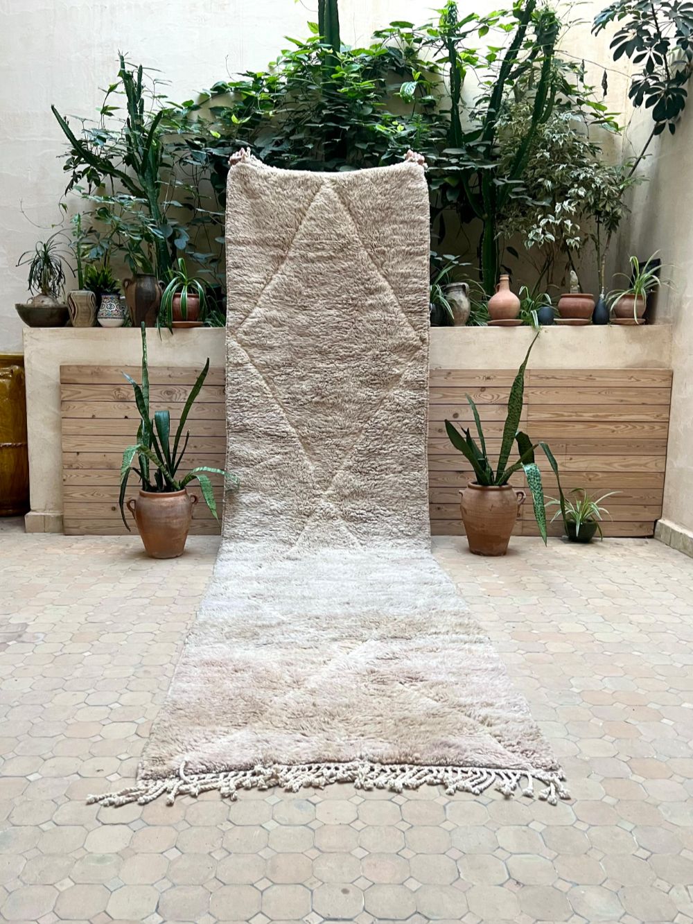 Moroccan Mrirt Runner Rug 385x105cm