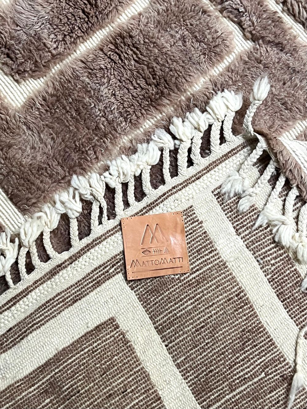 Moroccan Art Deco Brown Rug 270×215cm