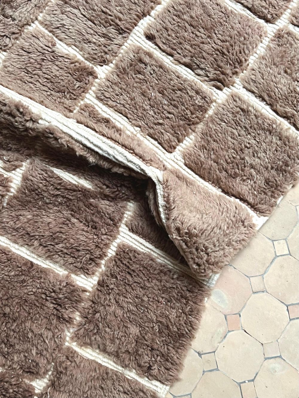 Moroccan Brown Rug 230x165cm