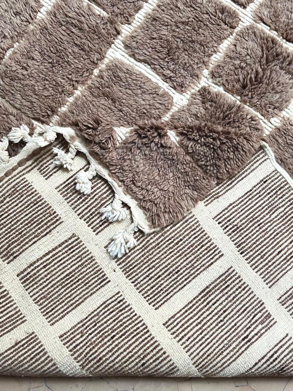 Moroccan Brown Rug 230x165cm