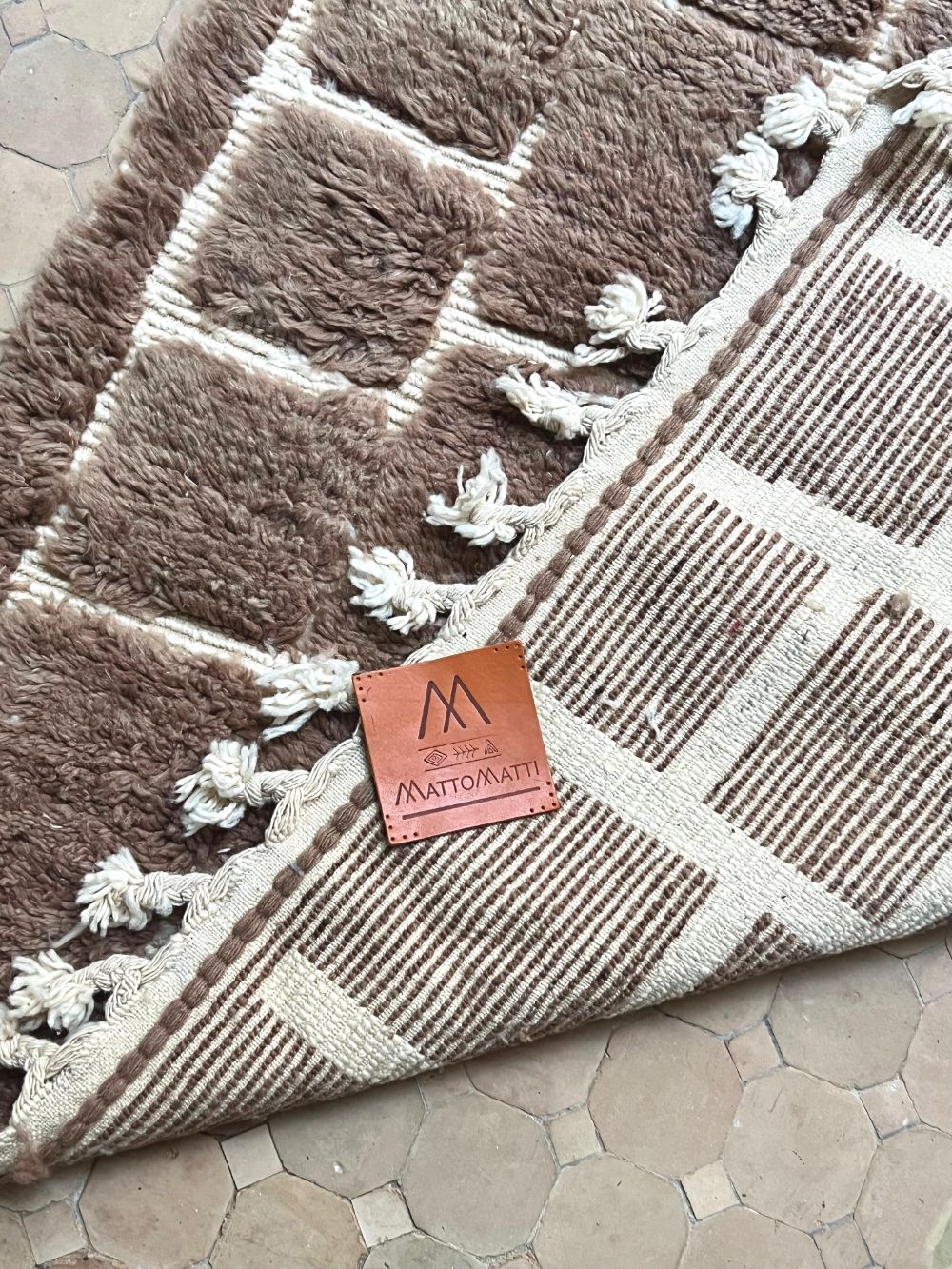Moroccan Brown Rug 230x165cm