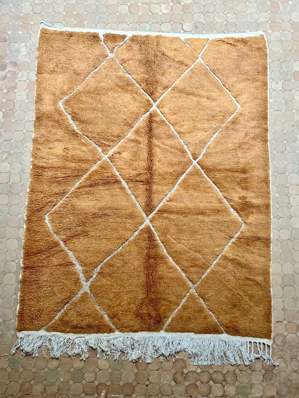 Moroccan Brown Diamond Rug 275x200cm