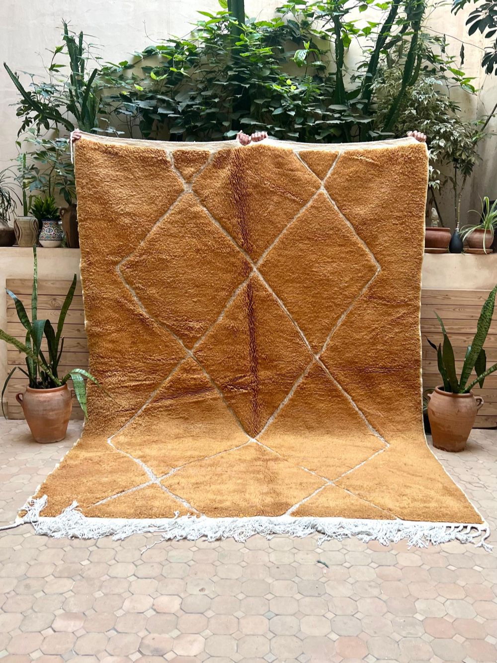 Moroccan Brown Diamond Rug 275x200cm