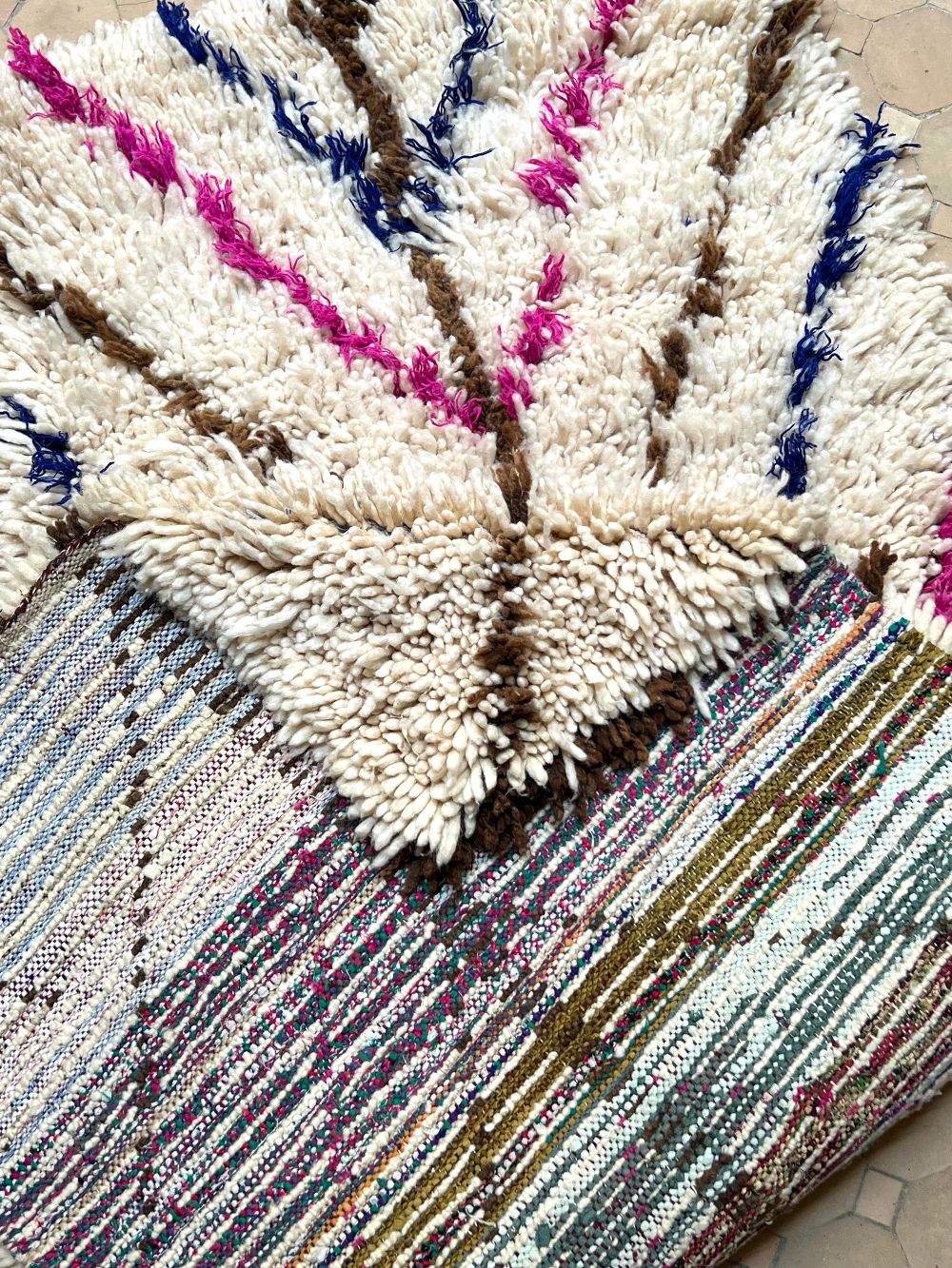 Moroccan Vintage Azilal Rug 185x75cm