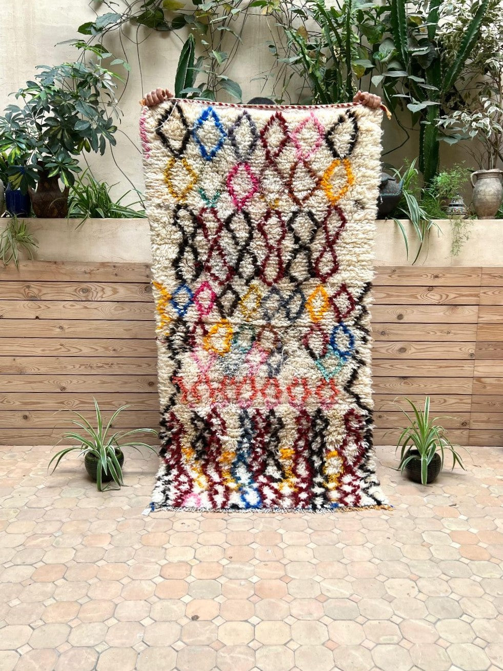 Moroccan Vintage Azilal Rug 180x90cm