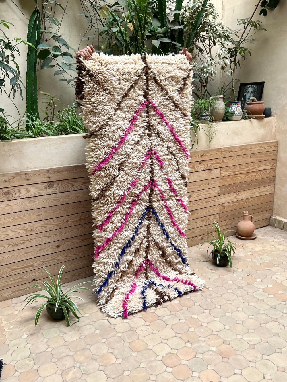 Moroccan Vintage Azilal Rug 185x75cm