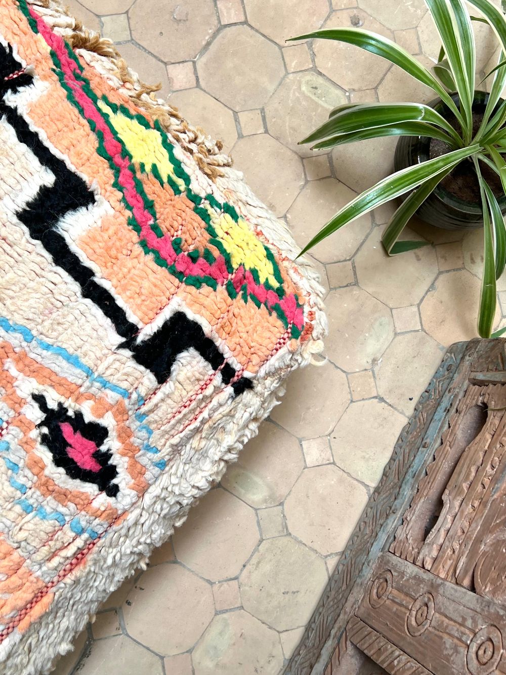 Marokkolainen vintage pouf