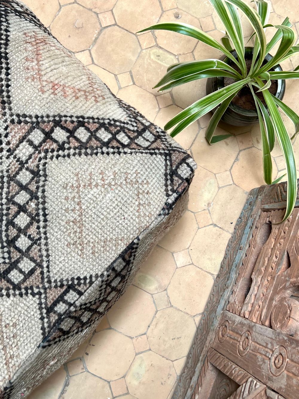 Marokkolainen vintage pouf