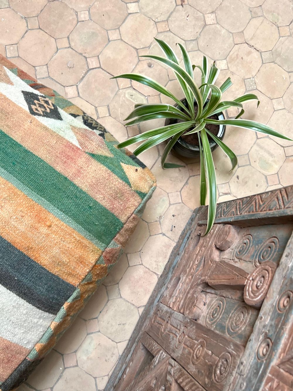 Moroccan Hanbel Pouf