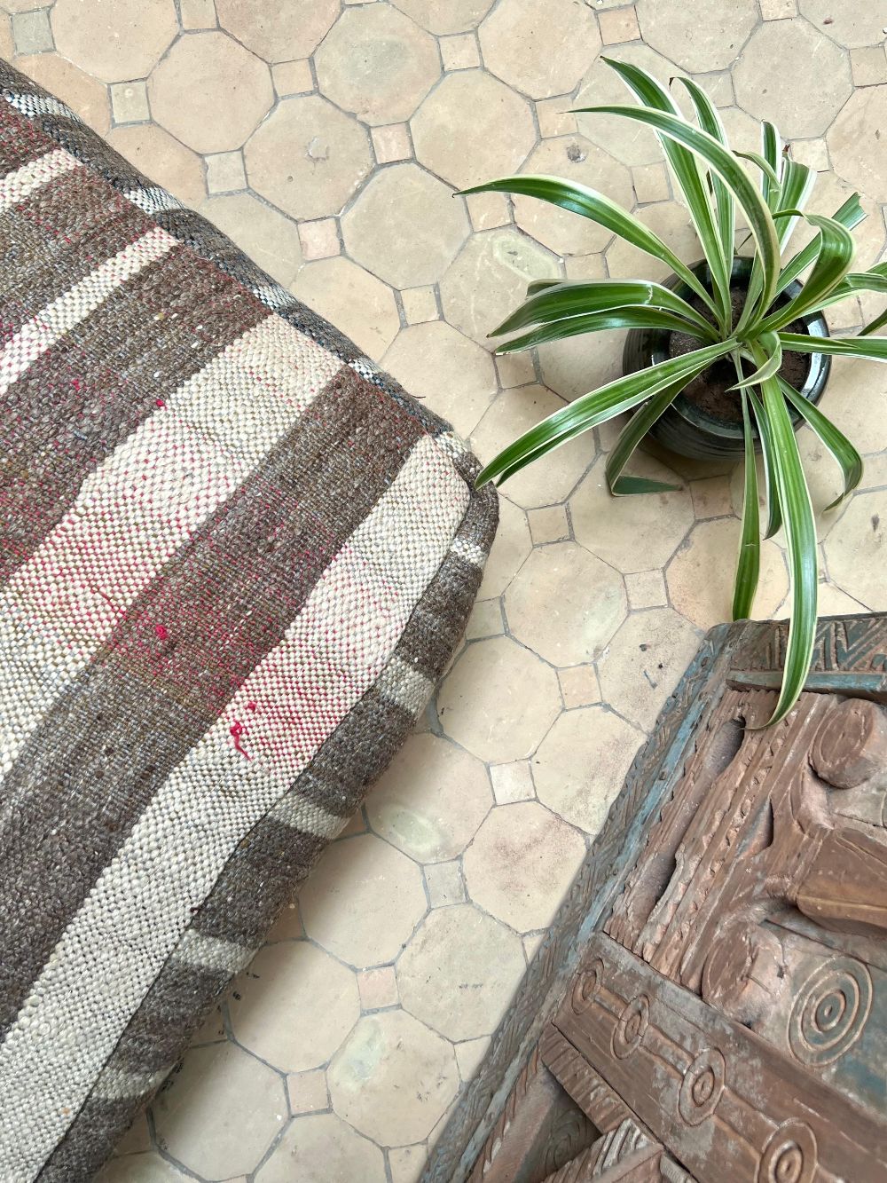 Moroccan Hanbel Pouf
