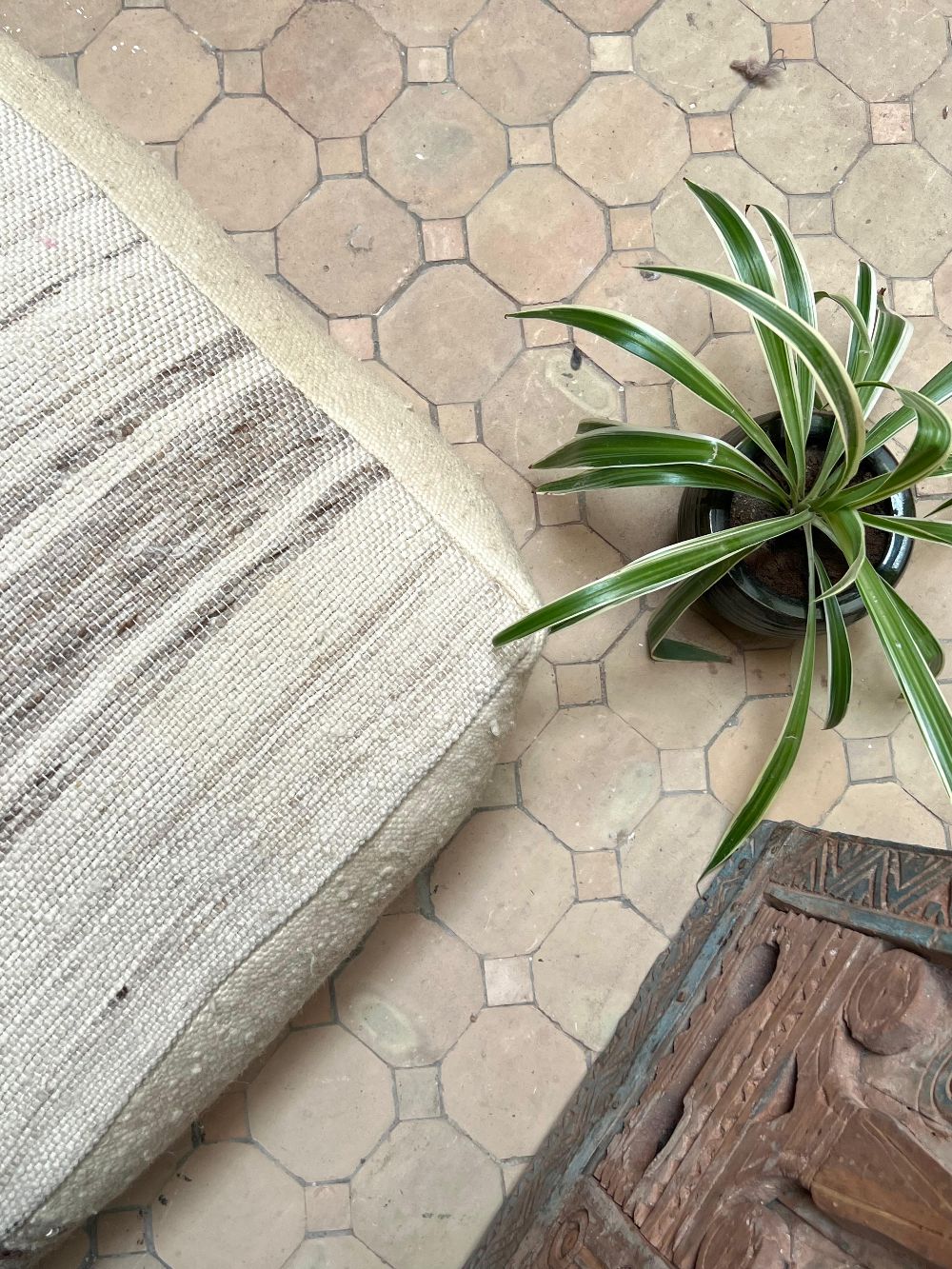 Moroccan Hanbel Pouf