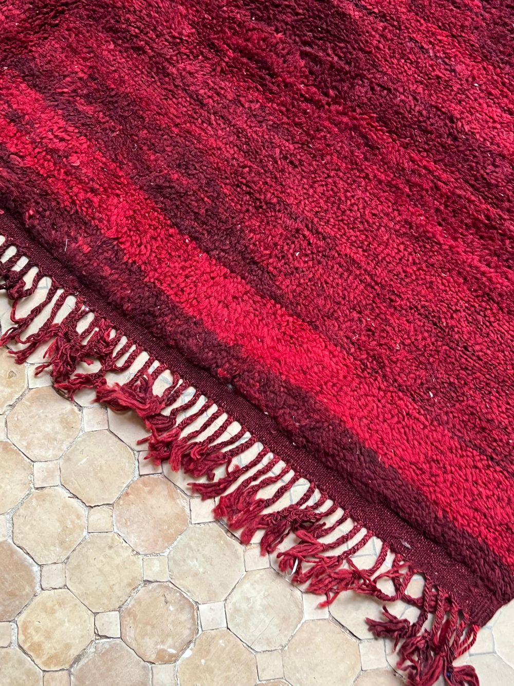 Marokkolainen vintage yksivärinen matto 300x195cm