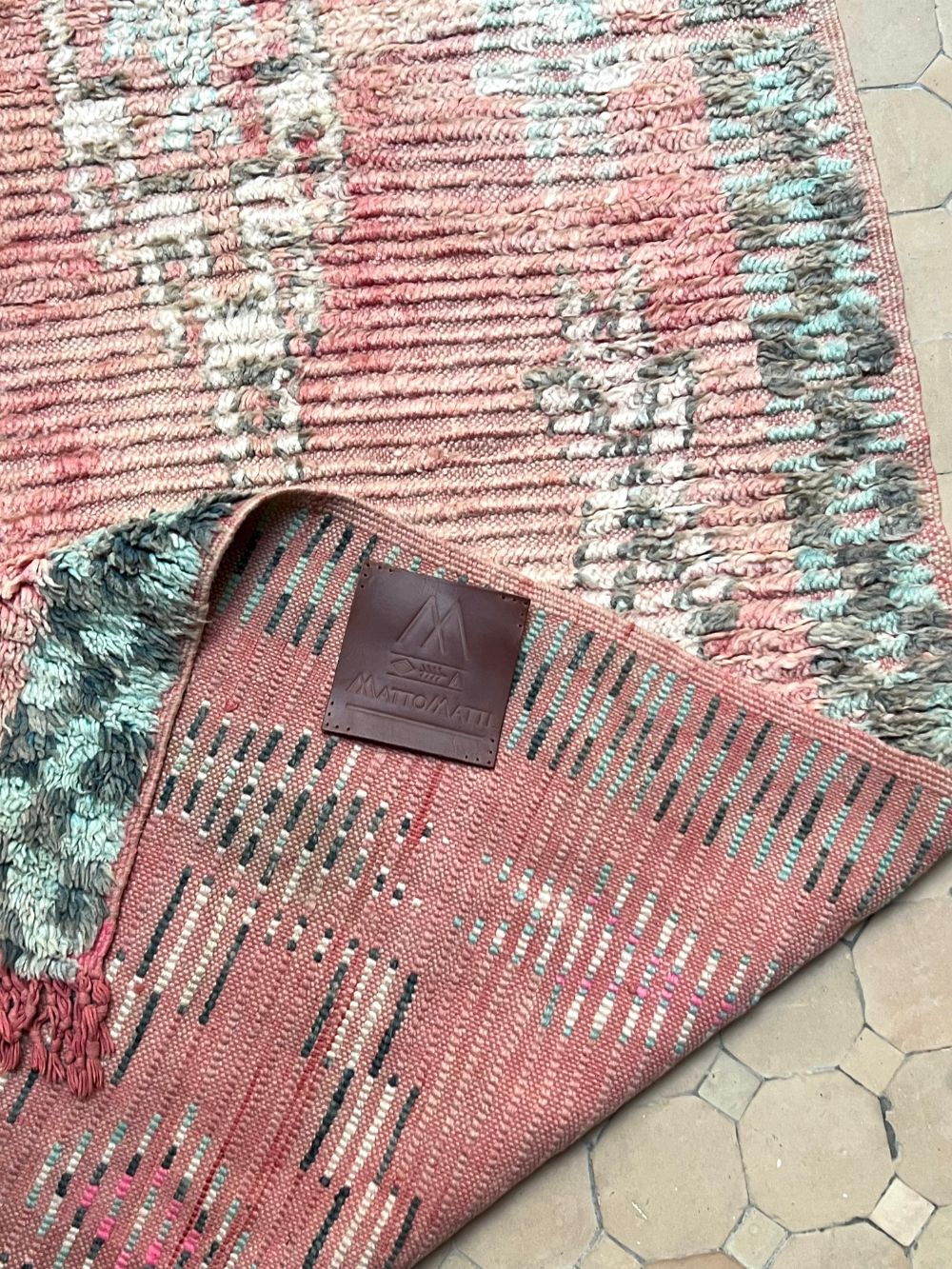 Moroccan Vintage Boujaad Runner Rug 345x105cm