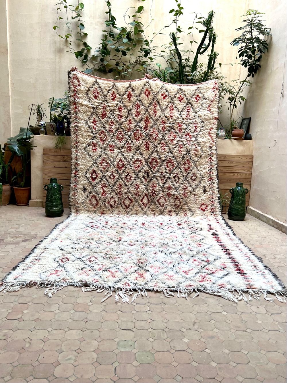 Moroccan Vintage Beni Ouarain Rug 400x210cm