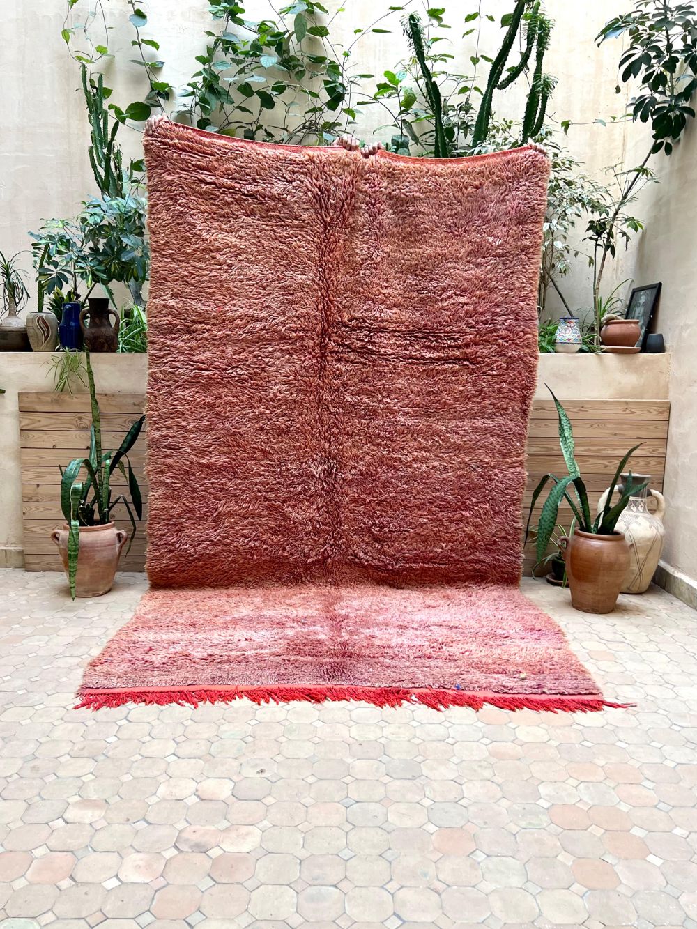 Moroccan Vintage Monochrome Rug 300x175cm