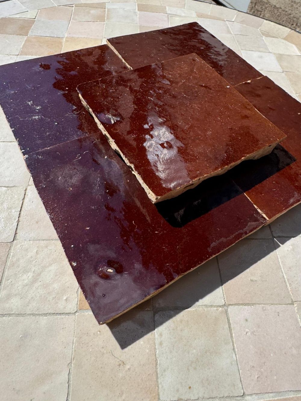 Moroccan Zellige Tiles: Burned Brown / m²
