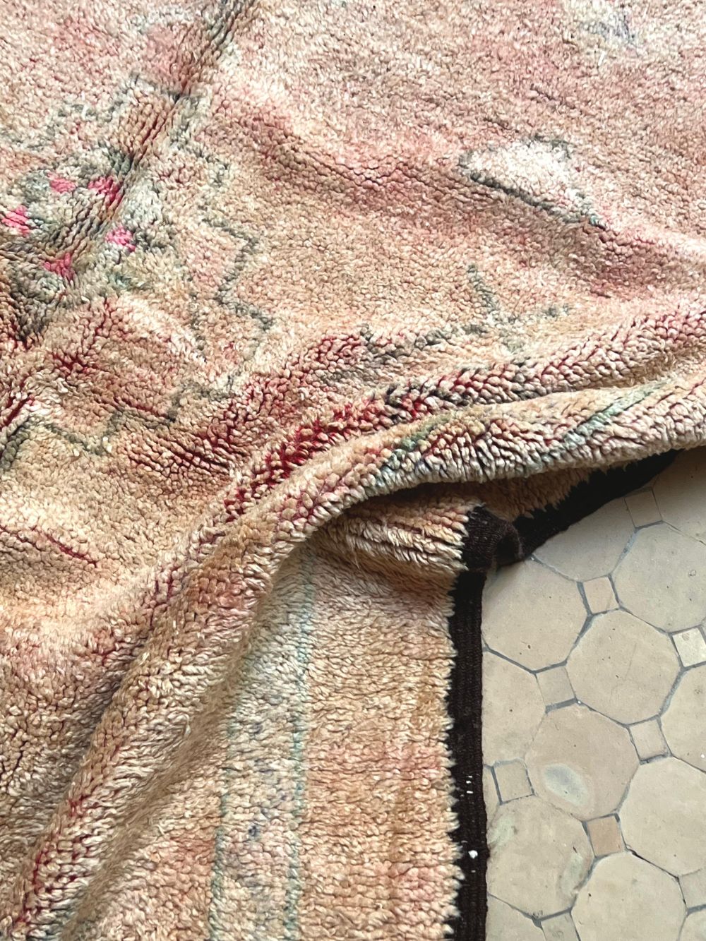 Moroccan Vintage Boujaad Rug 345x175cm