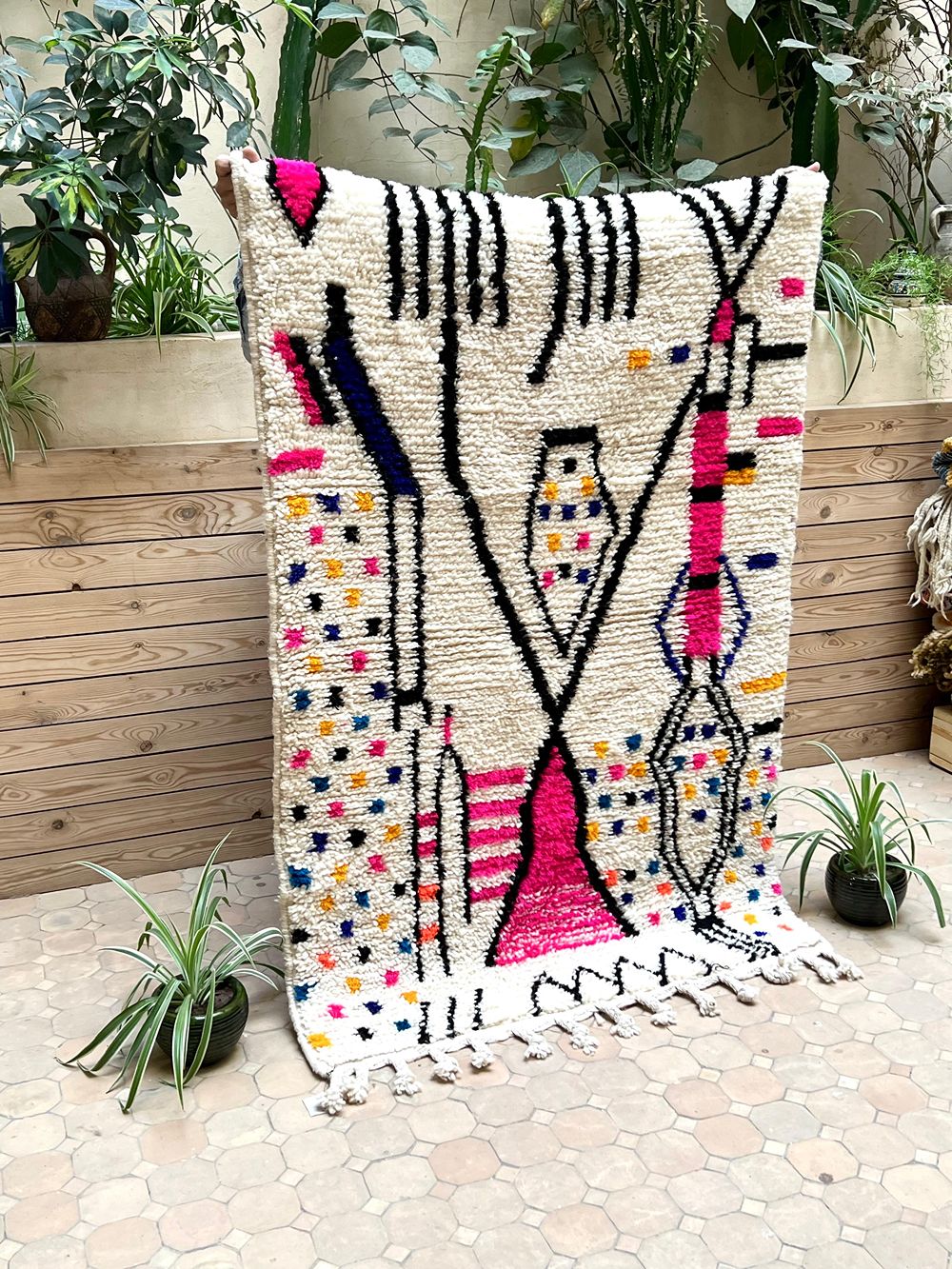 Marokkolainen Candy matto 155x105cm