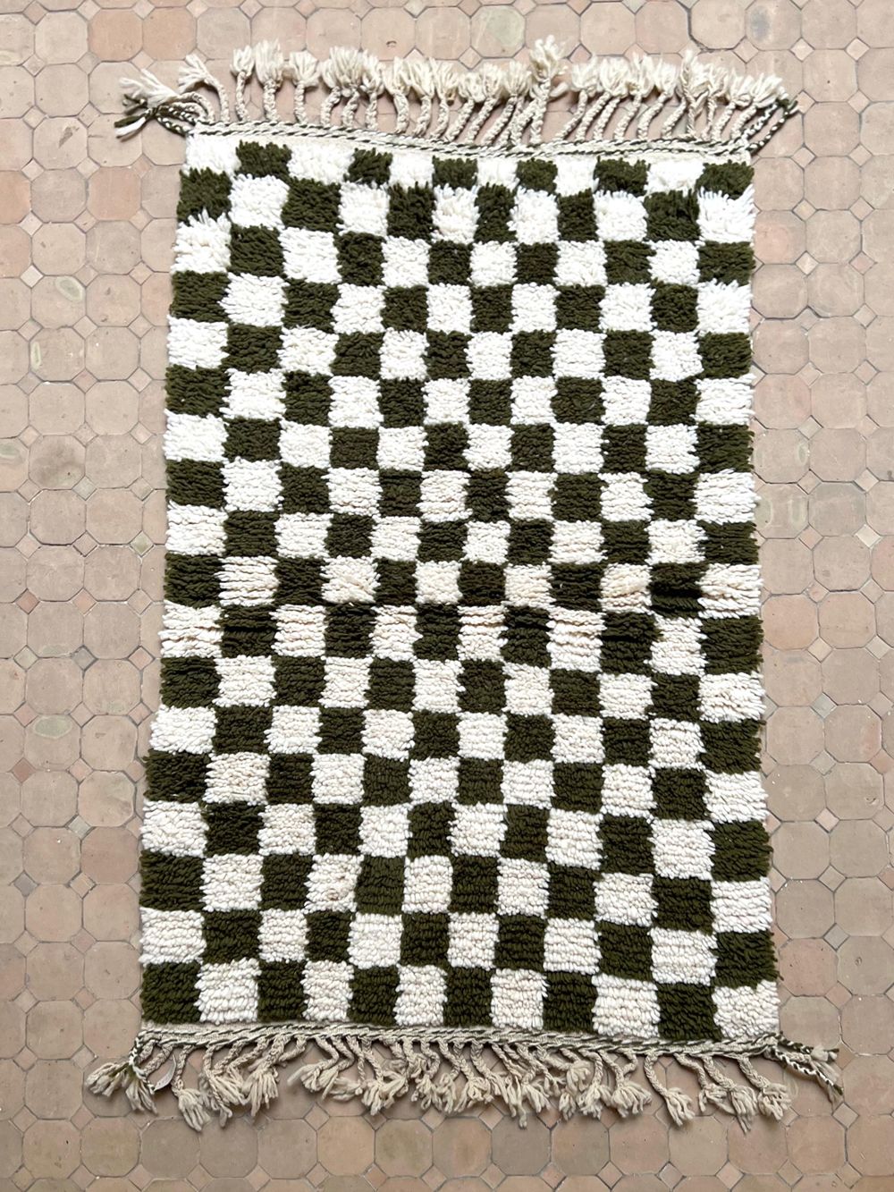 Moroccan Checkered Rug 155x100cm