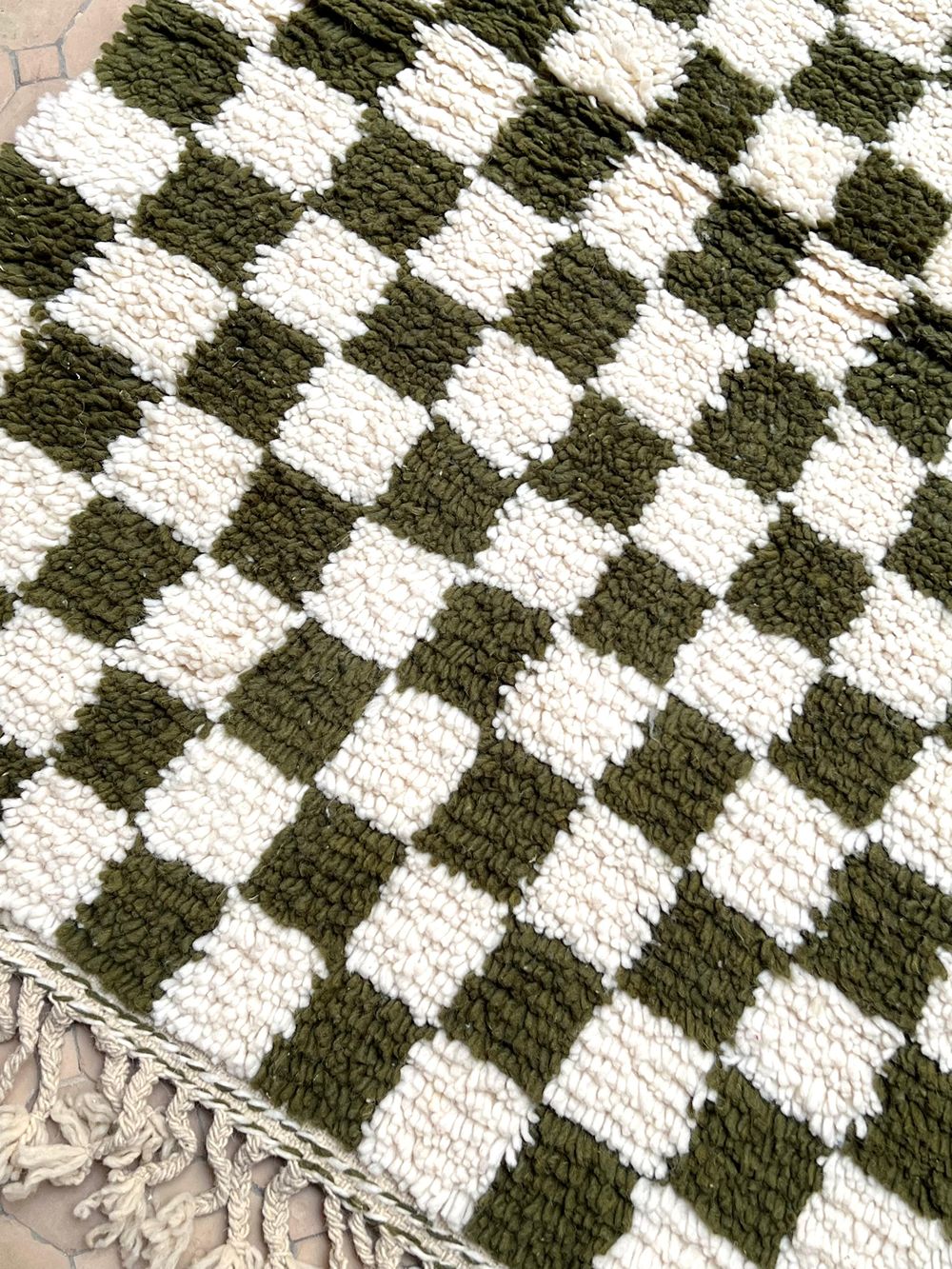 Marokkolainen ruudullinen matto 155x100cm