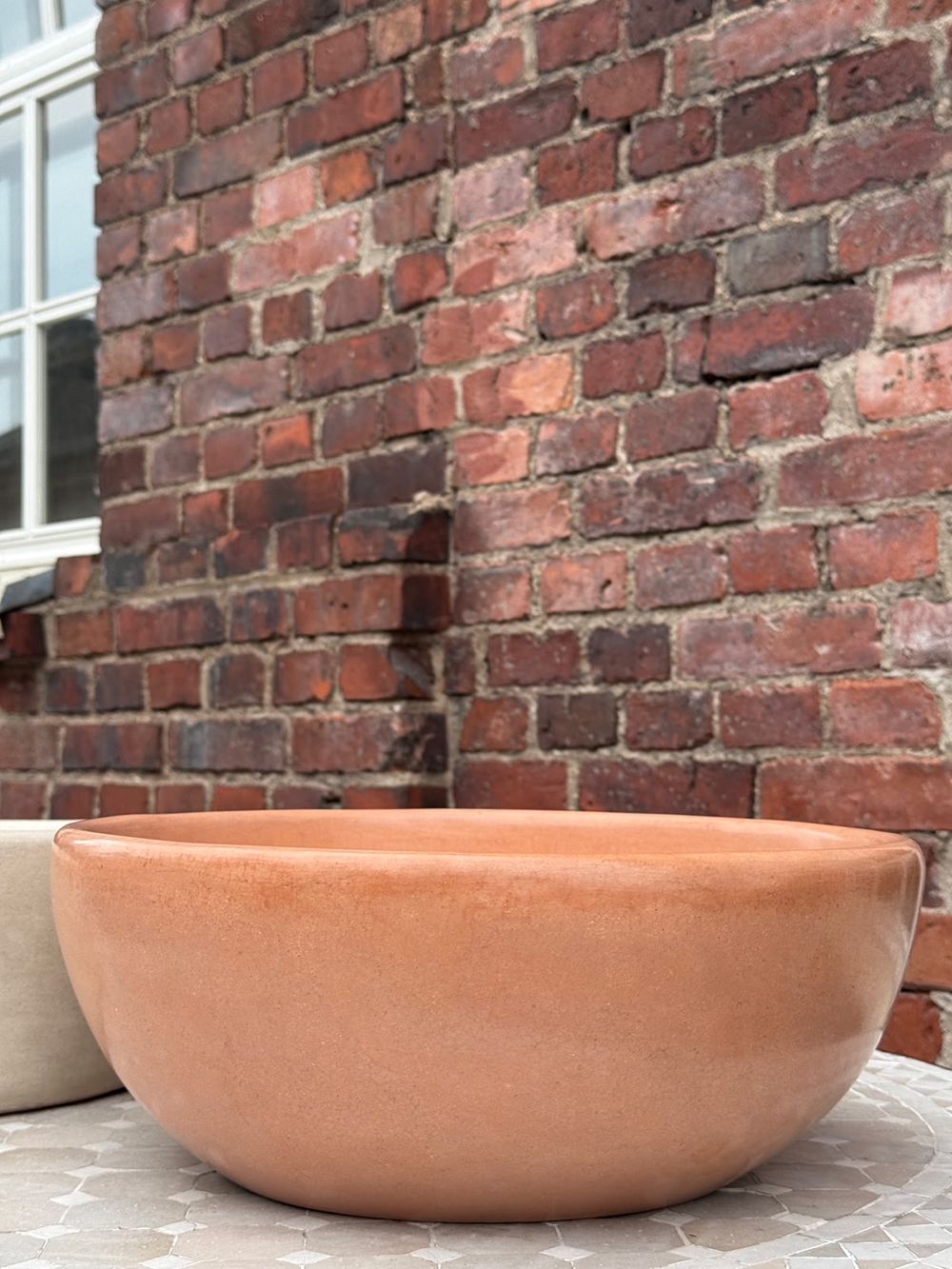 Moroccan Washbasin sink Terracotta pink Tadelakt