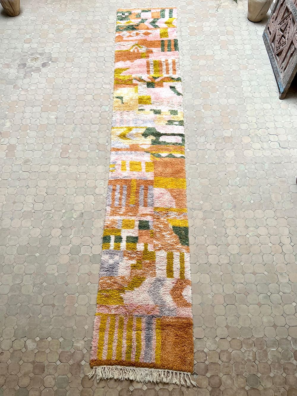Marokkolainen Saghira käytävämatto 490x80cm